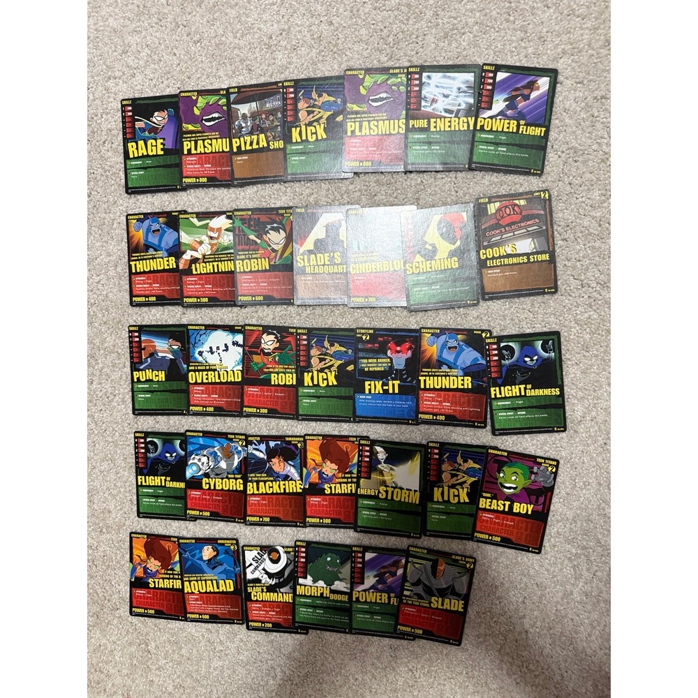 Teen titans go trading card lot includes 34 cards
